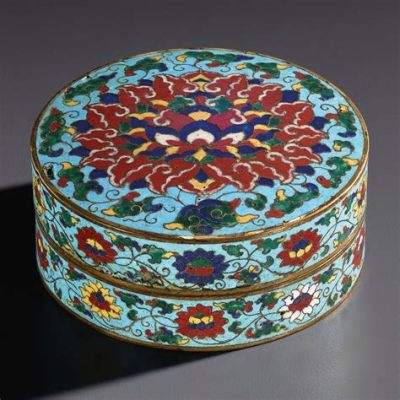 Cloisonné Enamel Box of the World - A Symphony in Metal and Vivid Colors!