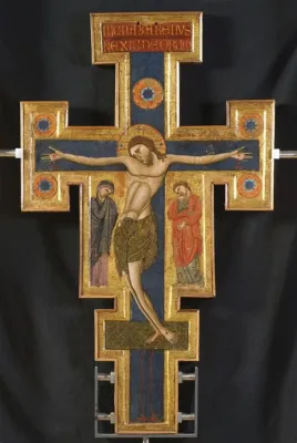  The Crucifixion (1270-1280) -  A Stunning Depiction of Suffering and Divine Power in the Late Gothic Style